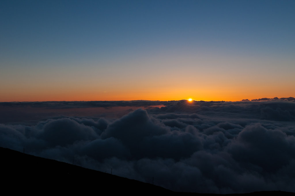 Sonnenuntergang auf dem Heleakala Vulkan