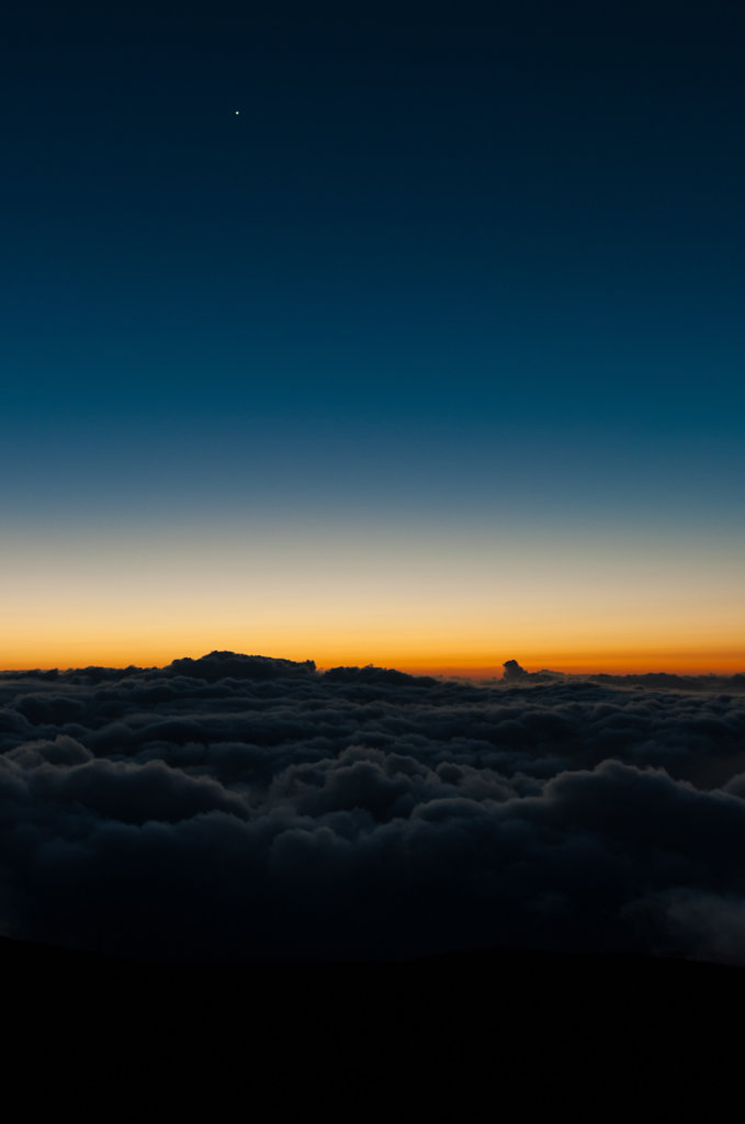 Sonnenuntergang auf dem Heleakala Vulkan