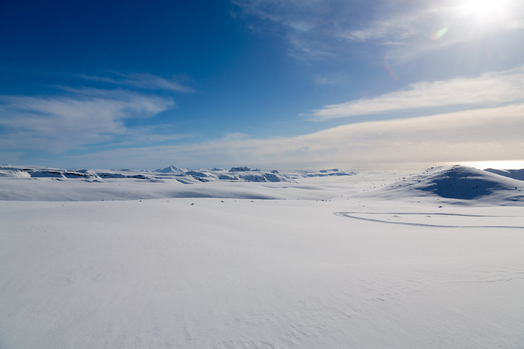 Snowmobil on Solheimajökull